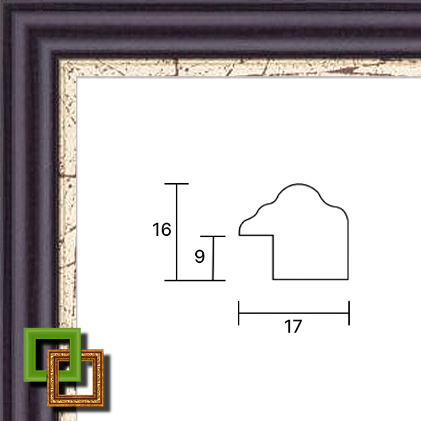 Багет деревянный 16A-M896-06 ширина 17 мм