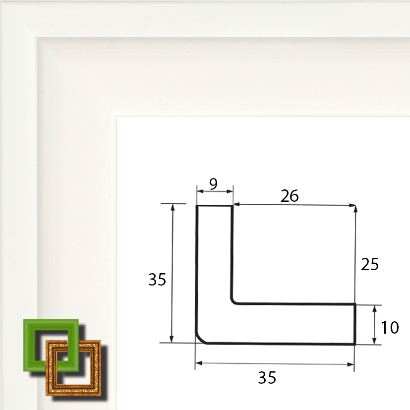 Багет 1225-03 ширина 35 мм