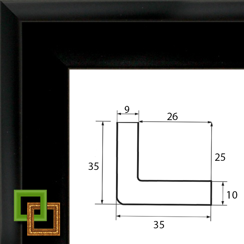 Багет 1225-07 ширина 35 мм
