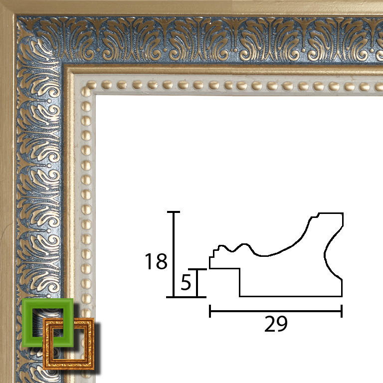 Багет 102.2918.17 ширина 29мм