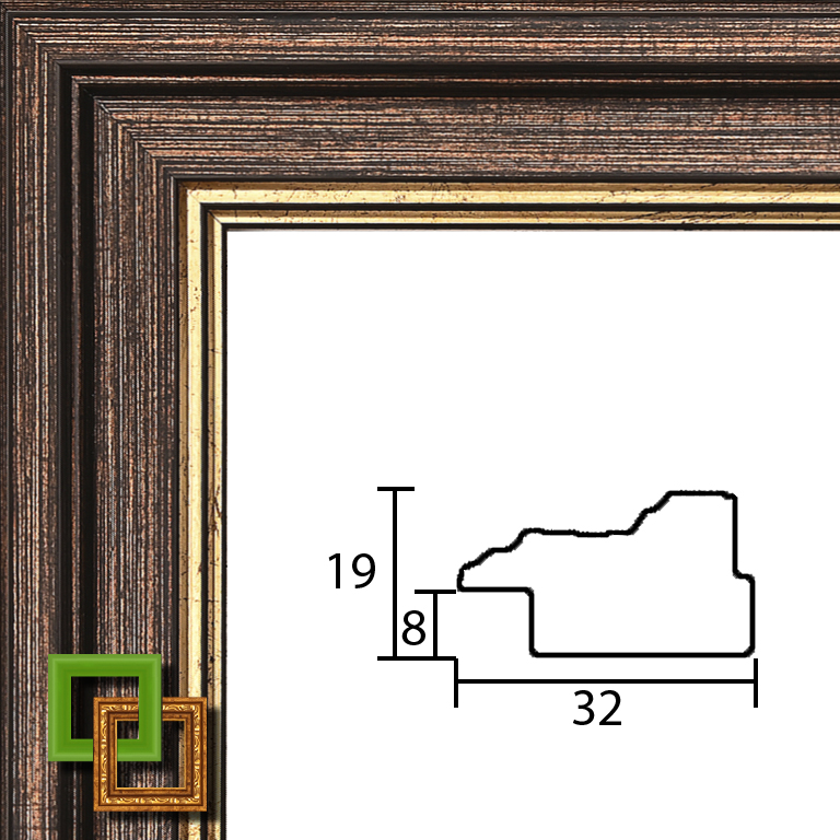 Багет 118.3219.10 ширина 32мм