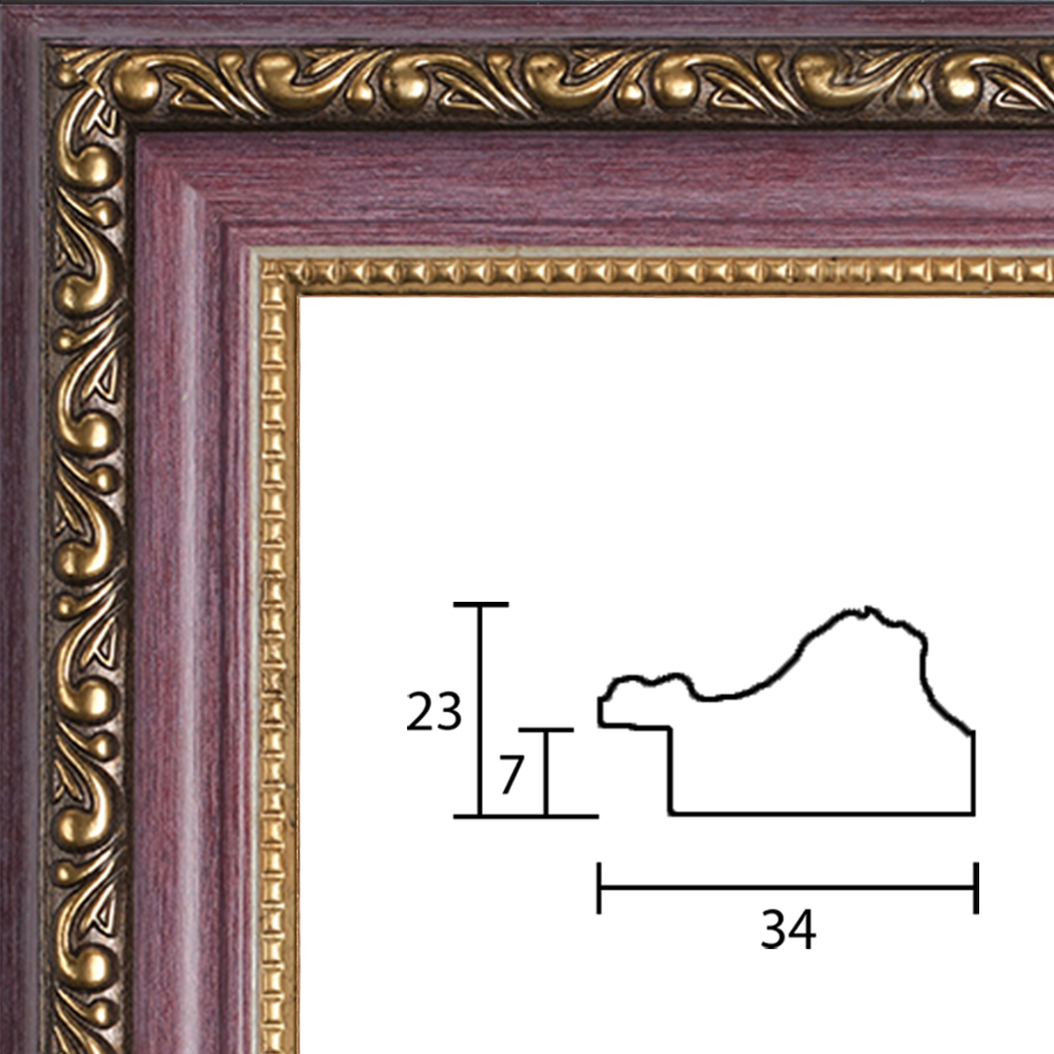 Багет 156.3423.15 ширина 34мм