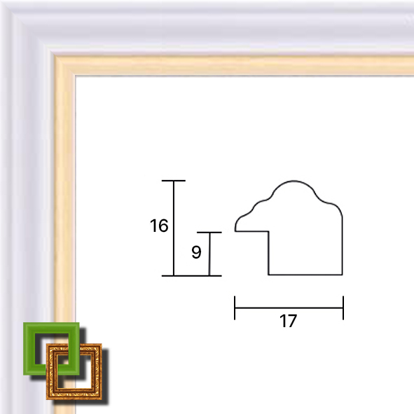 Багет деревянный 16A-03-10 ширина 17 мм