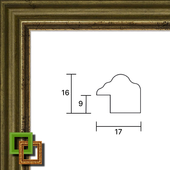 Багет деревянный 16A-M8012-06 ширина 17 мм