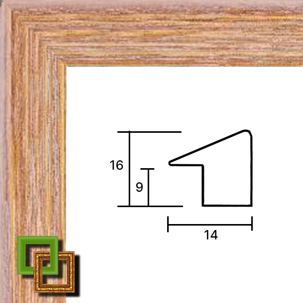 Багет деревянный 172-10 ширина 14 мм