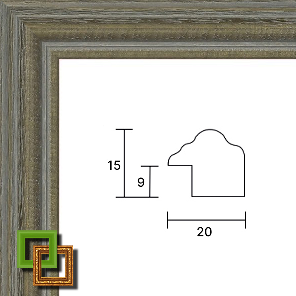 Багет деревянный 216-12 ширина 20 мм