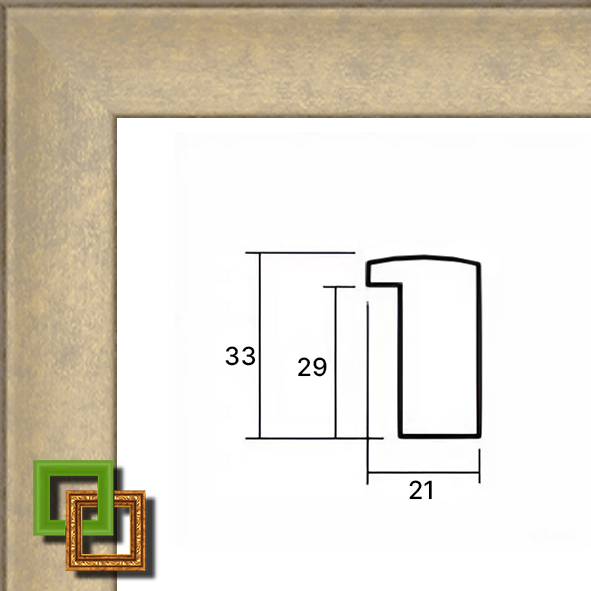 Багет деревянный 221-08 ширина 21 мм