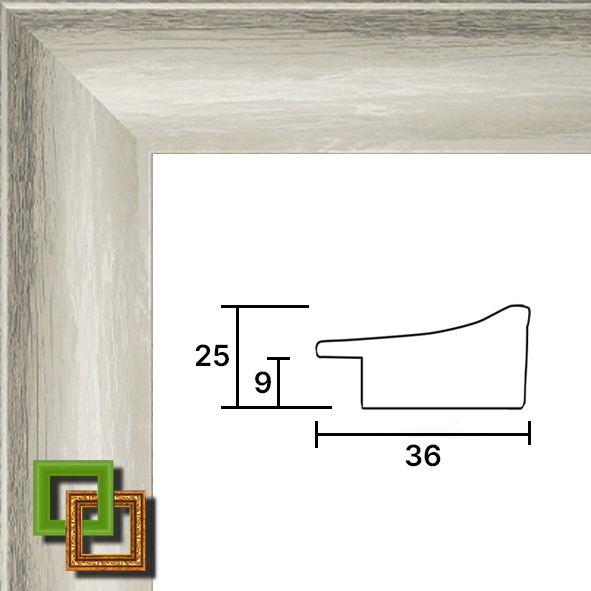 Багет деревянный 341-01 ширина 36 мм
