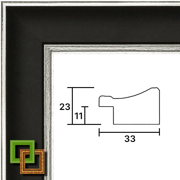 Багет деревянный 343-12 ширина 33 мм