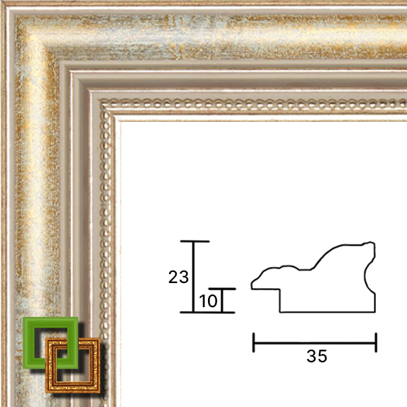 Багет деревянный 345-13 ширина 35 мм