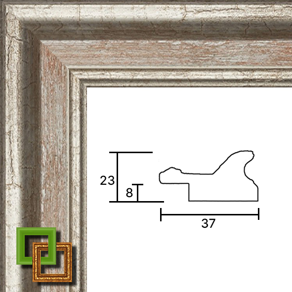 Багет деревянный 351-121 ширина 37 мм