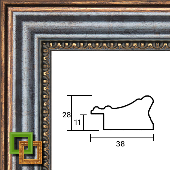 Багет деревянный 398-051 ширина 38 мм