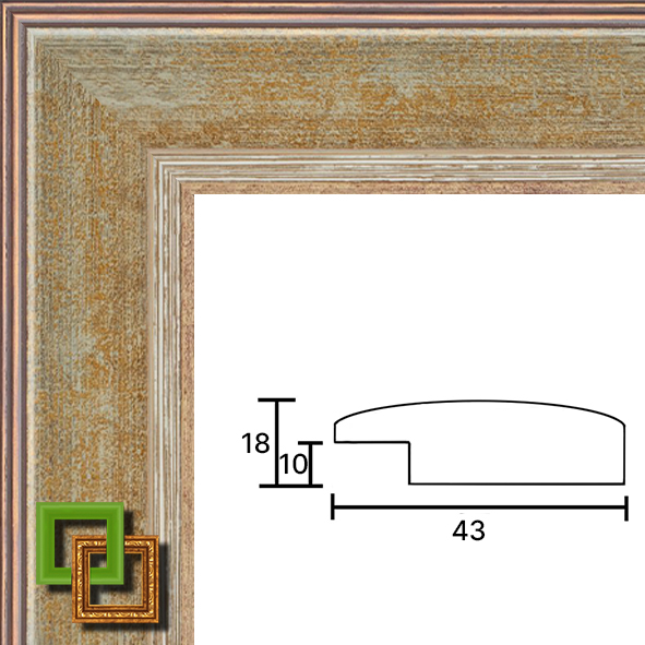 Багет деревянный 412-05 ширина 43 мм
