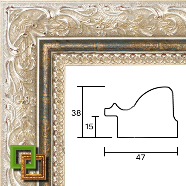 Багет деревянный 465-08 ширина 47 мм
