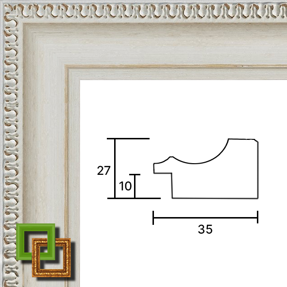 Багет деревянный 555.214.119 ширина 35 мм