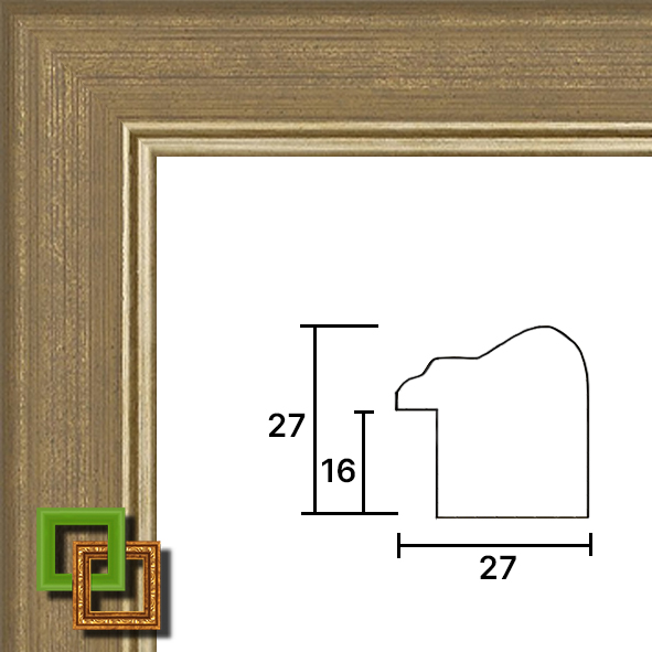 Багет деревянный NA115.0.327 ширина 27 мм