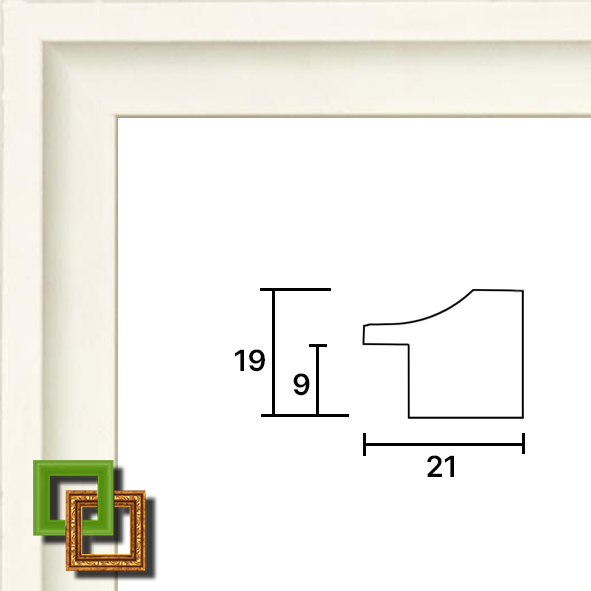 Багет деревянный NA128.0.074 ширина 21 мм