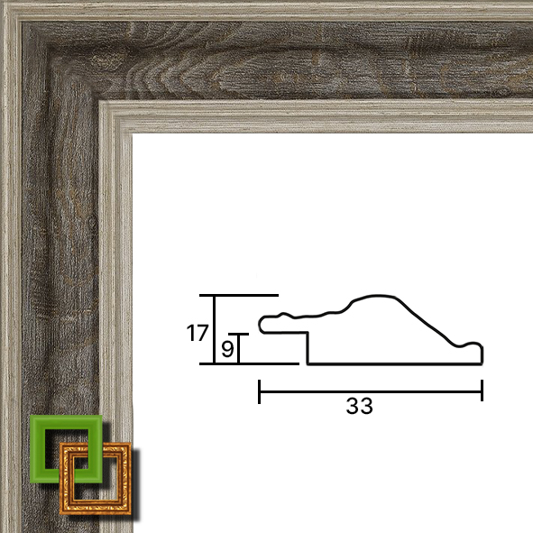 Багет 71.3416.84 (аналог PB3317-0341) ширина 33 мм